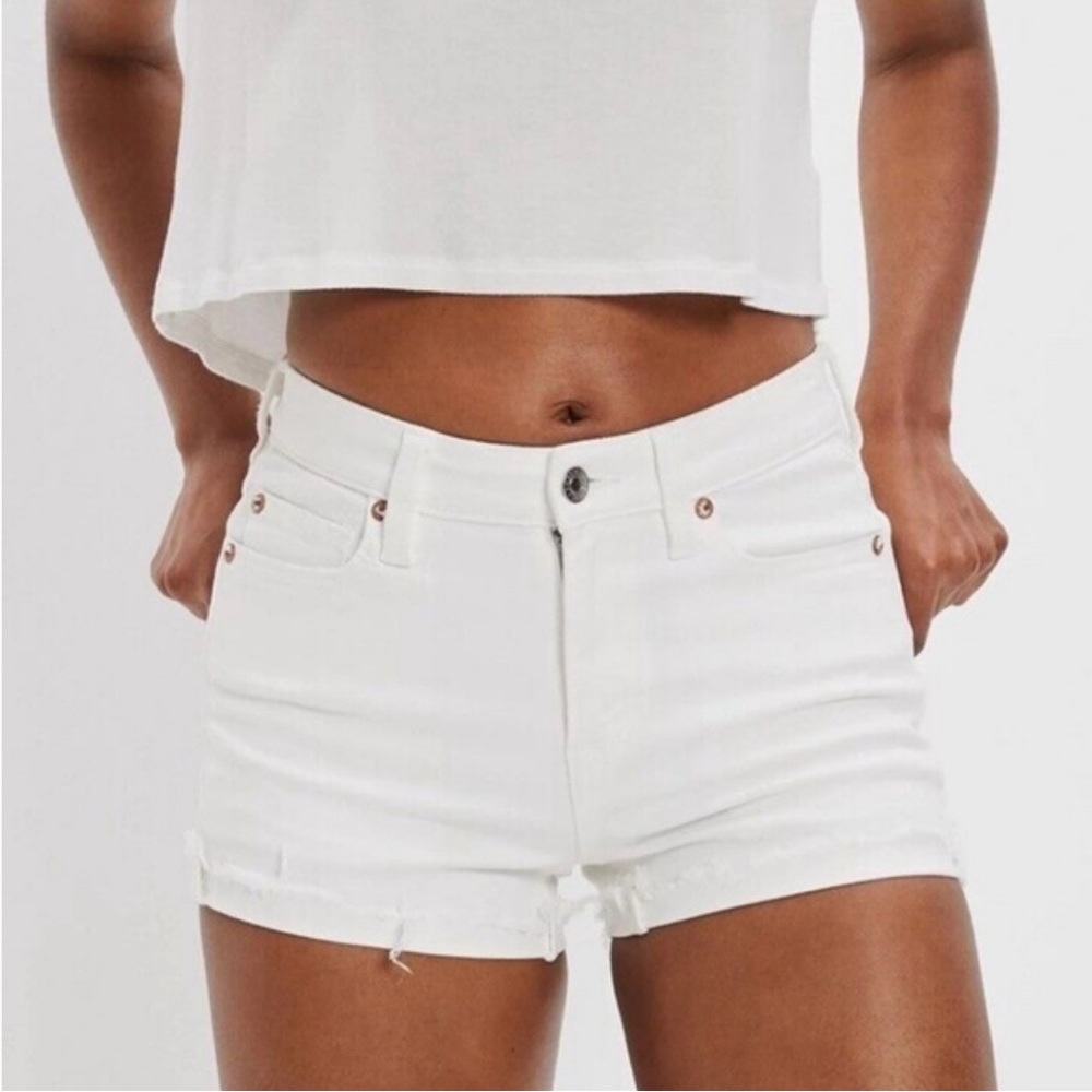 Women's White Denim Shorts